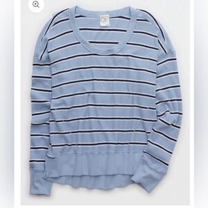 OFFLINE By Aerie Wow! Women's Long Sleeve Striped Waffle T-Shirt